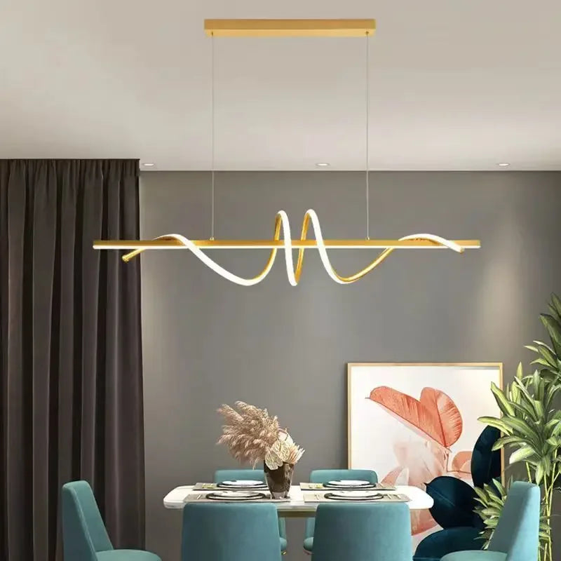 Afralia™ Kitchen Island LED Pendant Light Chandelier for Dining Area
