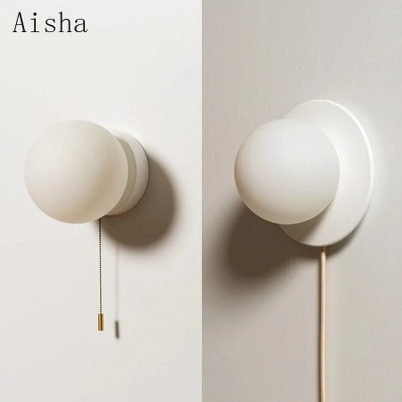 Afralia™ Ball Wall Light: Modern Creative Bedroom Lamp for Living Room Hotel Decor