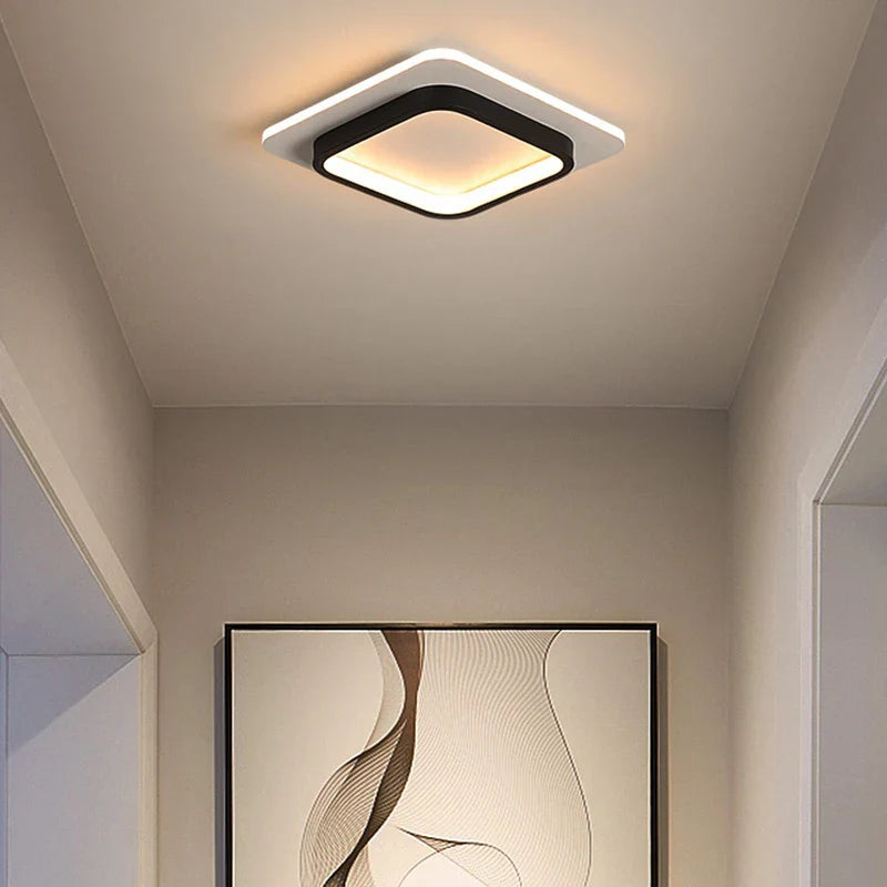 Afralia™ Round LED Aisle Light for Entryway, Living Room, Foyer - Modern Minimalist Design