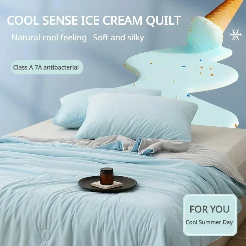 Afralia™ Summer Cooling Blanket: Lightweight Double Side Cooling Comforter