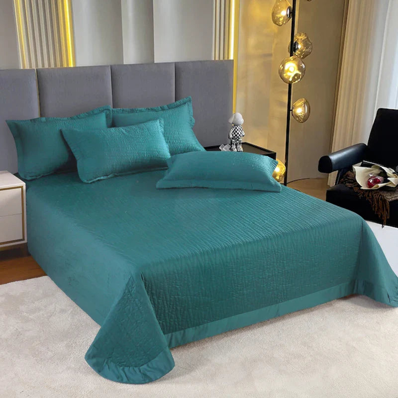 Afralia™ Egyptian Cotton Quilt Set: Luxury European Style Bedding Set
