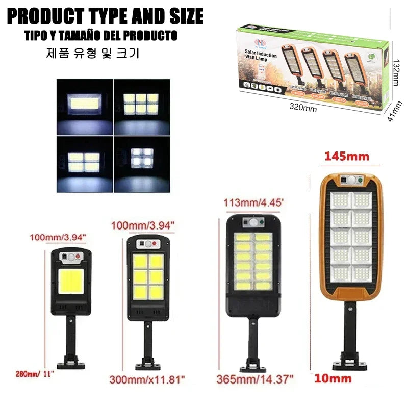 Afralia™ Solar Outdoor Street Lights with Remote Control and Motion Sensor.