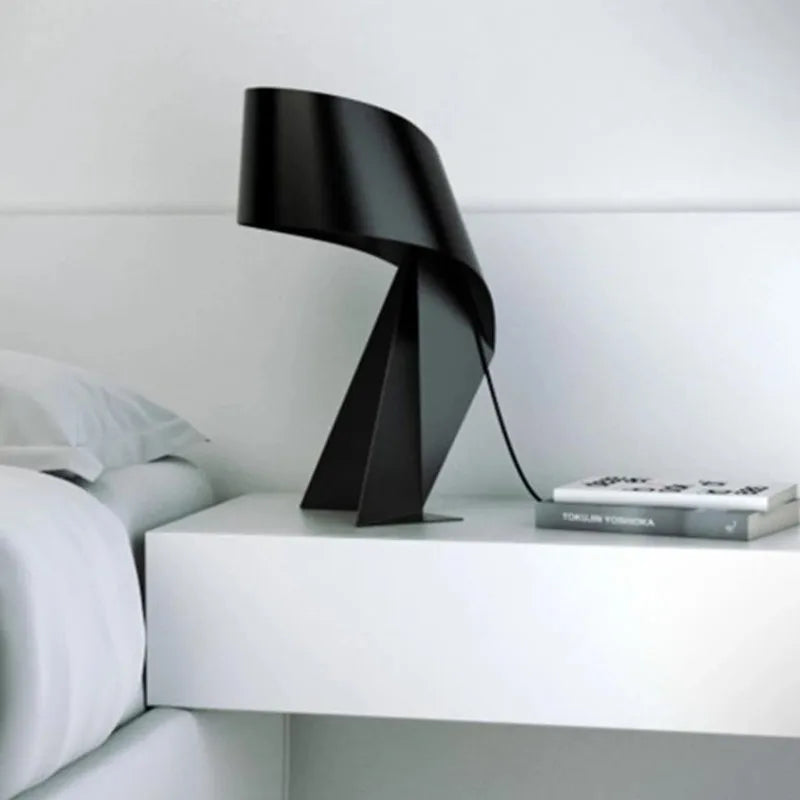 Afralia™ Origami Lamp: Black & White E27 LED Decorative Light for Living Room & Bedroom