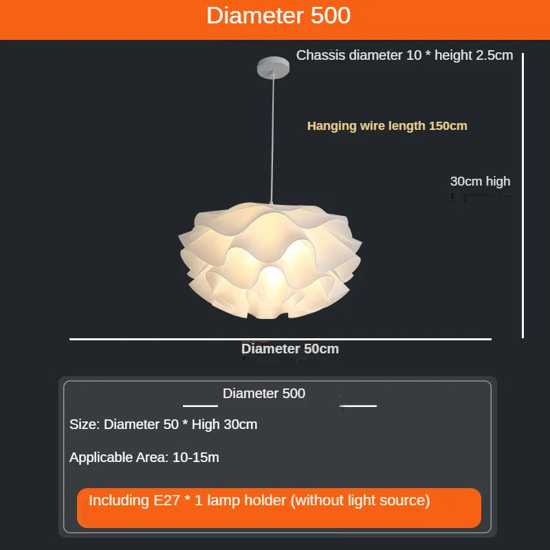 Afralia™ Petals LED Pendant Chandelier: Modern Nordic Design, Warm Indoor/Outdoor Lighting Fixtures