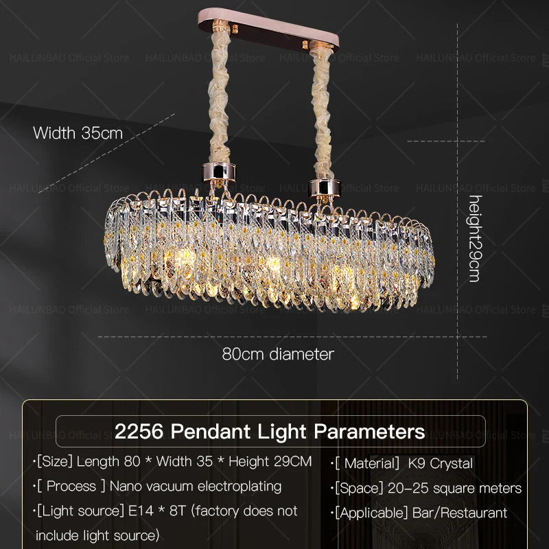 Afralia™ Crystal Chandelier: Modern Luxury for Living Room, Restaurant, Hotel Lobby