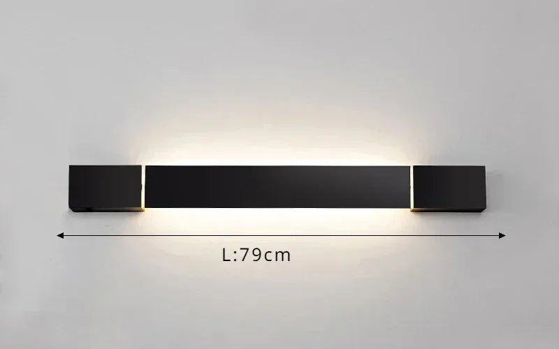 Afralia™ Nordic Aluminum Rotatable LED Wall Lamp for Living Room Bedroom Fixture