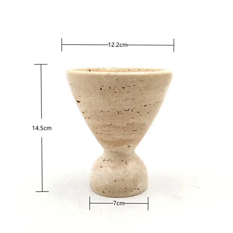 Afralia™ Marble Candlesticks Incense Burner Natural Stone Home Decoration