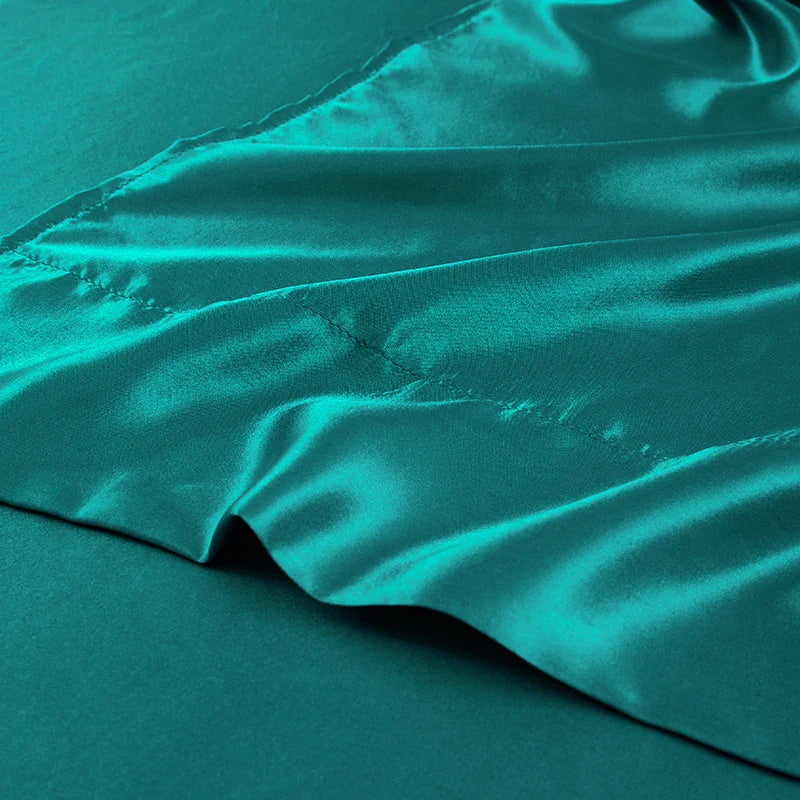 Afralia™ Luxury Satin Sheet Set: High End Rayon, 4 Pieces, King Queen Twin Full