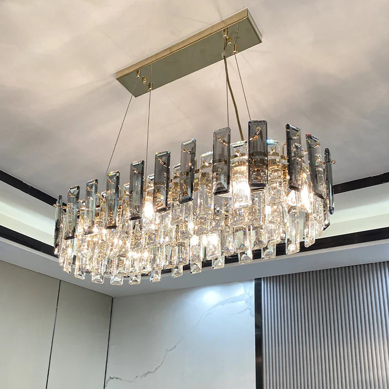 Afralia™ Modern Luxury Crystal Chandelier for Home Decor