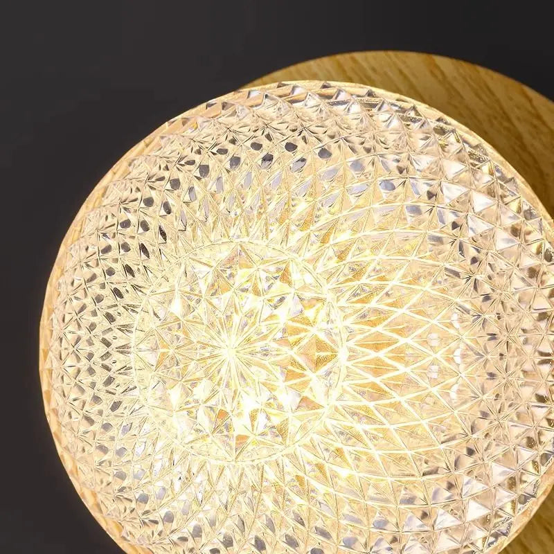 Afralia™ Nordic Modern LED Glass Wall Light for Bedroom Living Room Decor