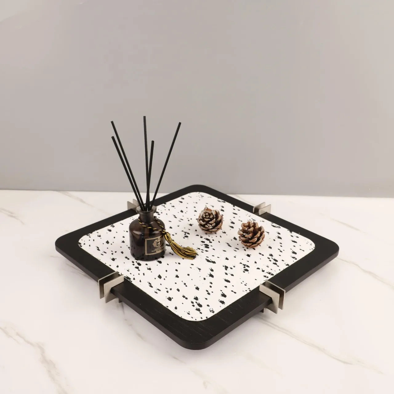 Afralia™ Wooden Storage Tray for Bedroom Perfume, Cosmetics & Jewelry Organization