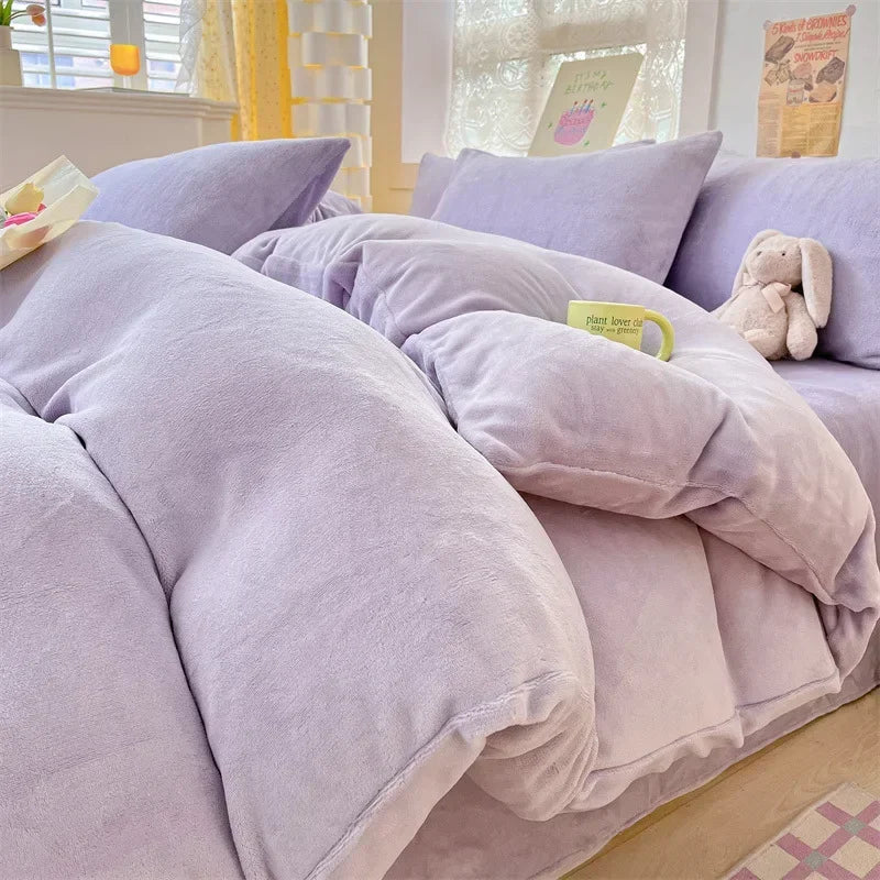 Afralia™ Winter Warmth Dual-Use Cashmere Blanket & Fleece Quilt Cover