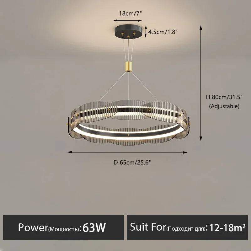 Afralia™ LED Pendant Light: Modern Minimalist Chandelier for Living, Dining, Kitchen, Bedroom, Office