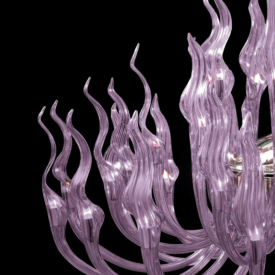 Afralia™ Clear Glass Crystal Pendant Chandelier for Dining Living Room Bedroom