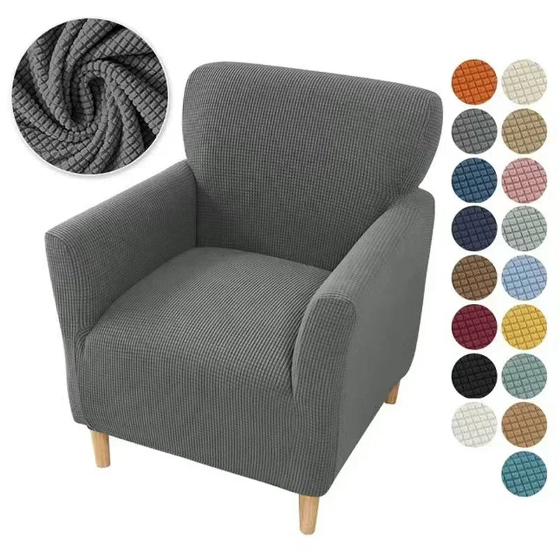 Afralia™ Plaid Velvet Sofa Cover: Adjustable Stretch Slipcover for Home Decor