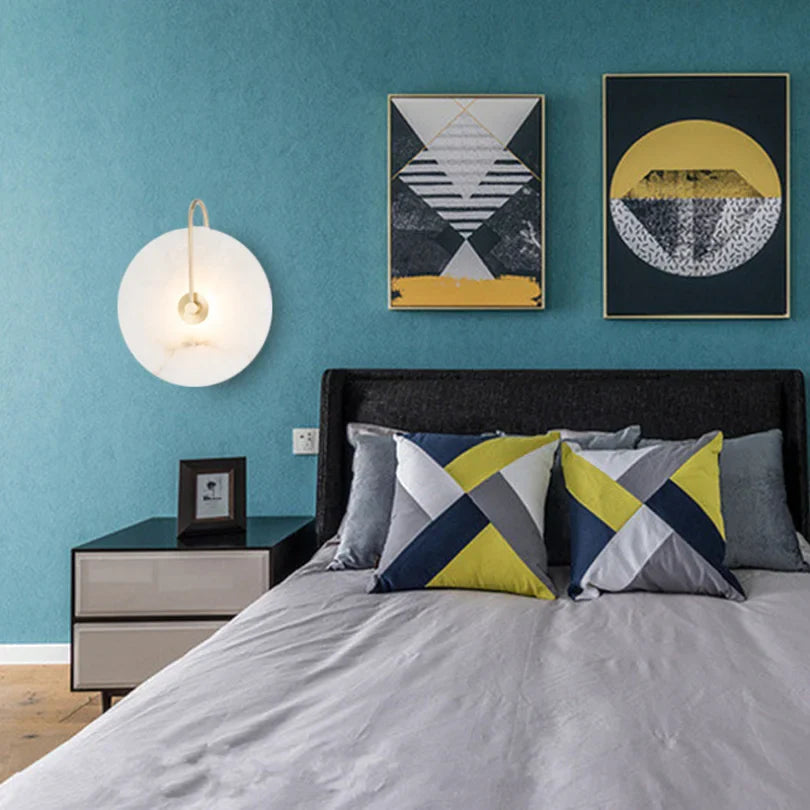 Afralia™ Modern Nordic LED Wall Lamp for Living Bedroom, Decor, Minimalist Round Lights