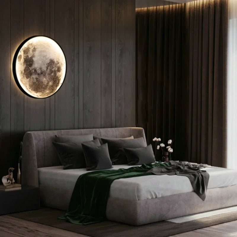 Afralia™ Moon Glow Wall Lamp - Modern LED Sconce Light for Home Decor