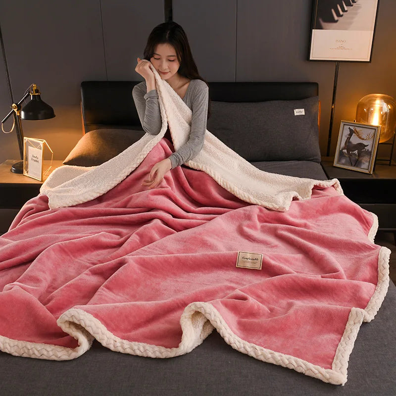Afralia™ Cozy Autumn Blanket for Sofa Bed, Soft Warmth Single Double Blanket
