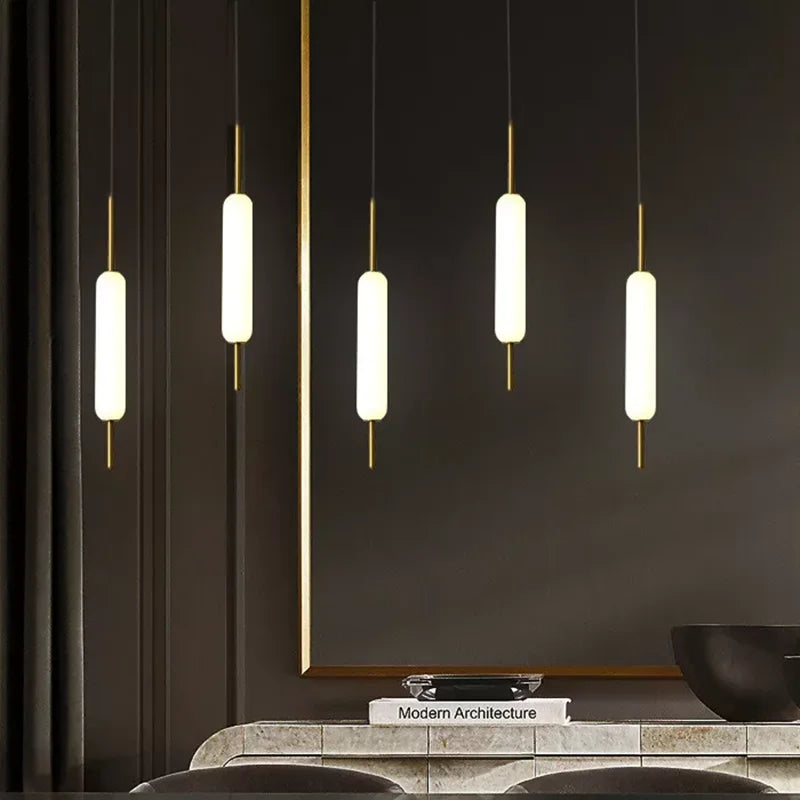 Afralia™ Cumberland Chandelier: Modern Minimalist LED Pendant Lights for Living Room Bedroom.decor