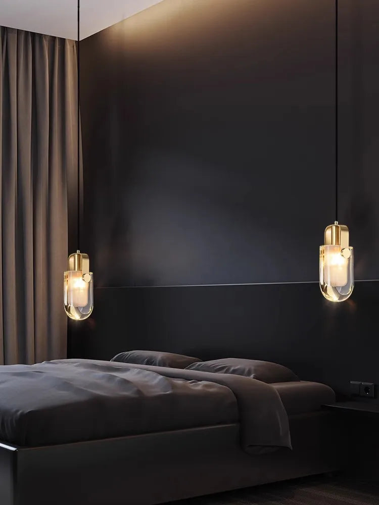 Afralia™ Retro Leather Belt LED Glass Chandelier Pendant Light Suspension Luminaire