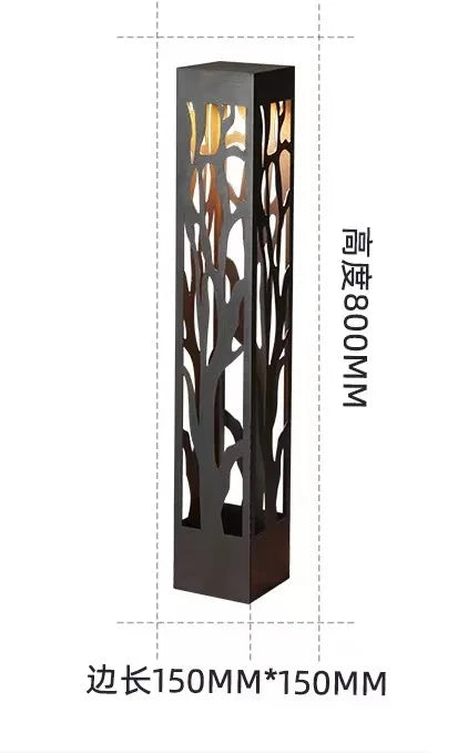 Afralia™ Outdoor Garden Lawn Square Floor Lamp - Illuminate Your Space with Style and Elegance