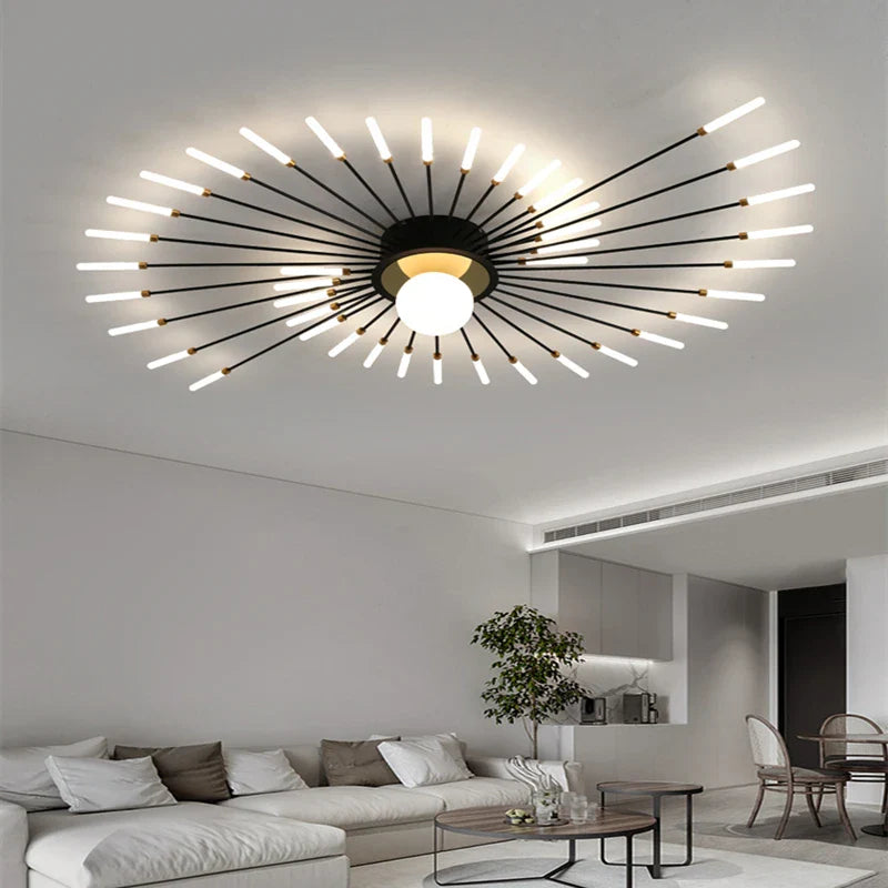 Afralia™ Firework Shape Chandeliers - Modern Home Decor Fixtures