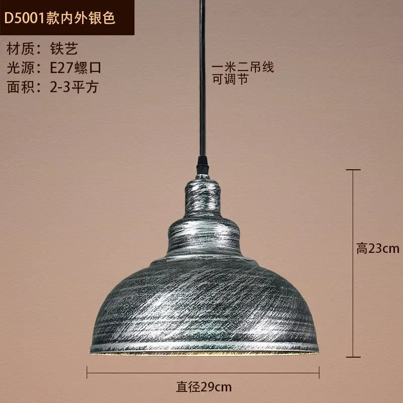 Afralia™ Vintage Chandelier: Industrial Loft Pendant Lamp for Restaurant Decor
