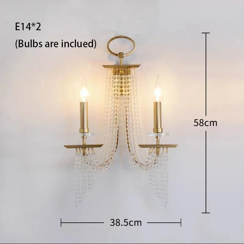 Afralia™ Crystal Candle Chandelier: Elegant Hanging Lamp for Villa, Dining Room, Bedroom, Living Room