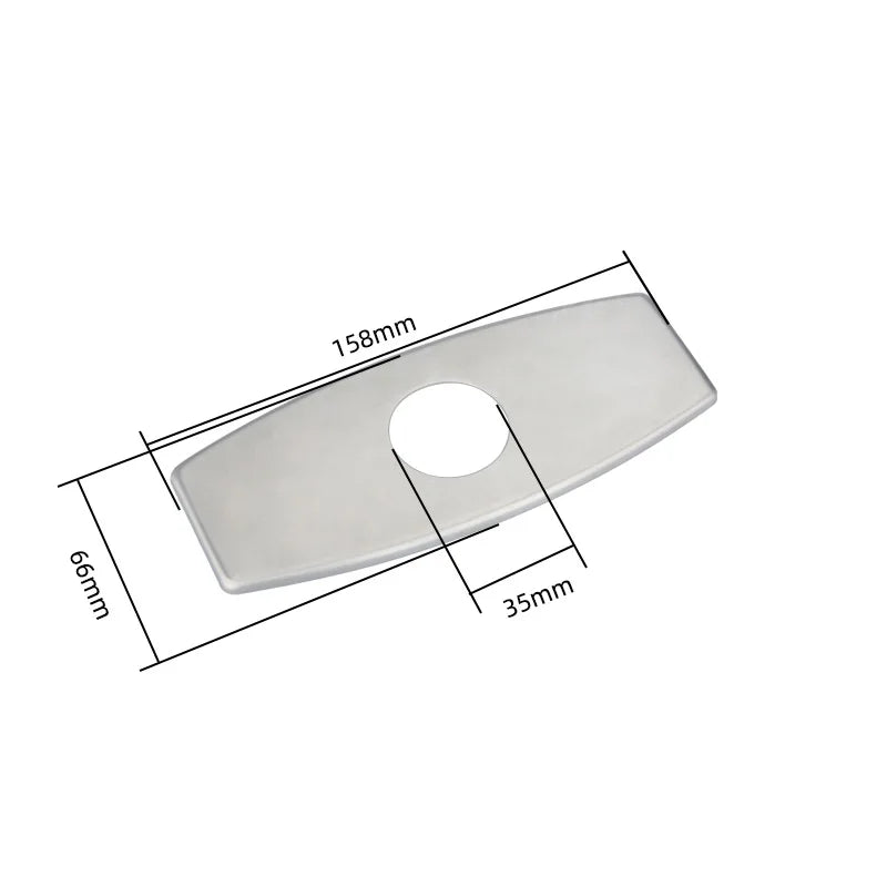 Afralia™ Matte Black Kitchen Faucet Plate Deck Decorative Base Panel