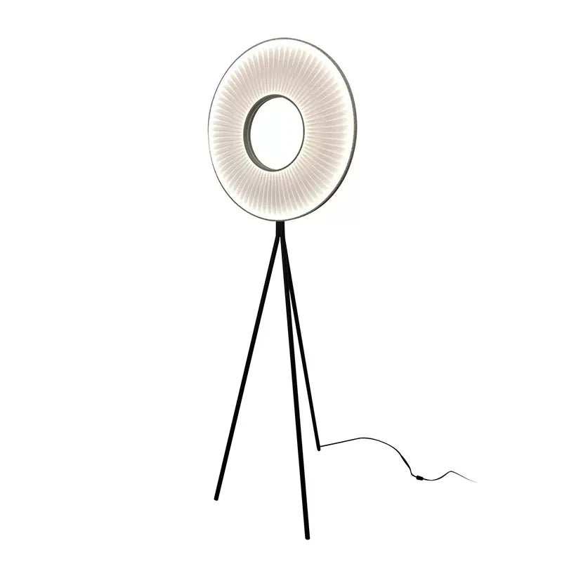 Afralia™ Pleats LED Floor Lamp Nordic Minimalist Art Style Home Decor Standing Light