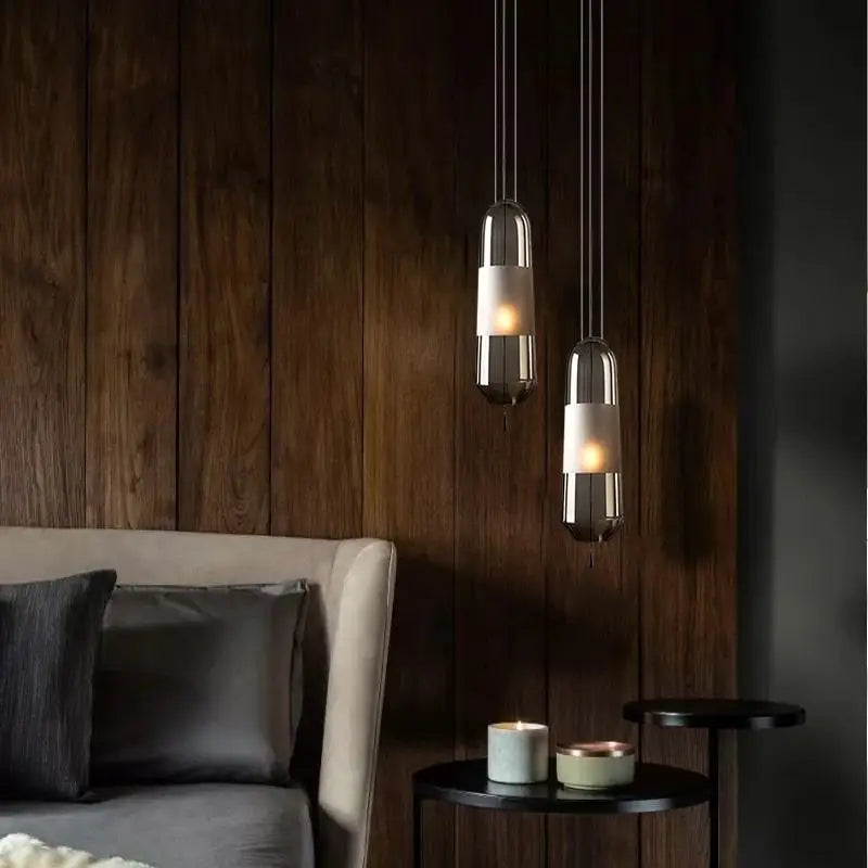 Afralia™ Modern Glass LED Pendant Lights for Dining Room Bedroom Kitchen.