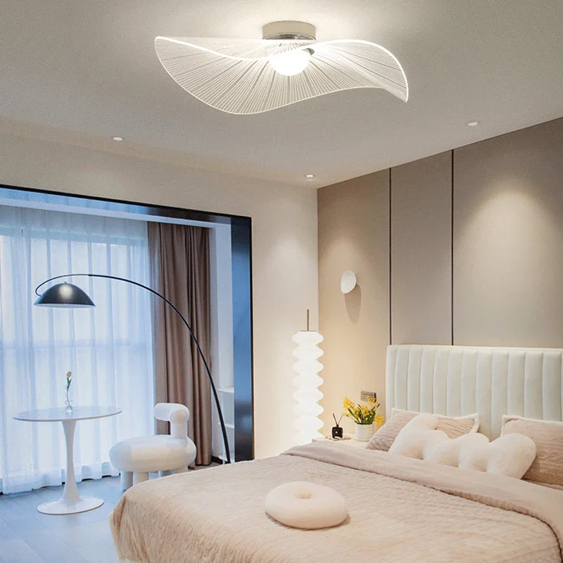 Afralia™ Lotus Leaf LED Chandelier: Modern Nordic Dimming Pendant Light for Living Room and Bedroom