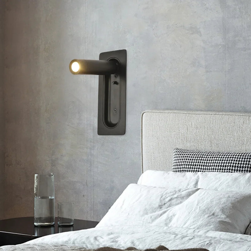 Afralia™ LED Bedside Wall Lamp for Modern Hotels and Guest Rooms