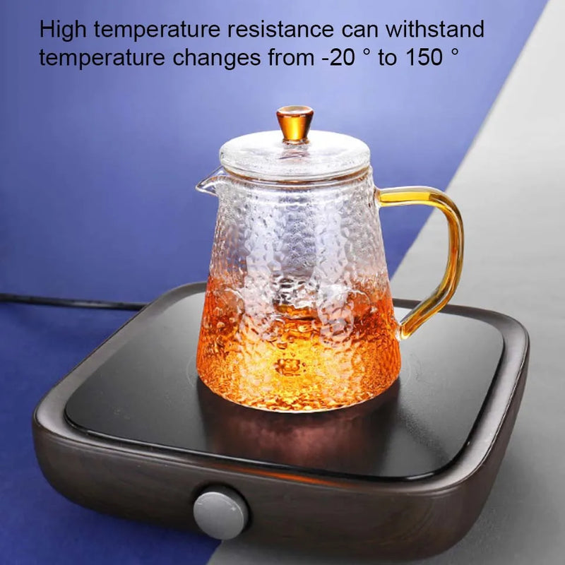 Afralia™ Borosilicate Glass Teapot with Infuser for Puer Tea and Boiling Water