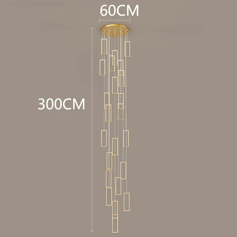 Afralia™ Nordic Home Decoration Stair Chandelier Living Room Bedroom Dining Room Pendant Lights Ceiling Light Indoor Lighting