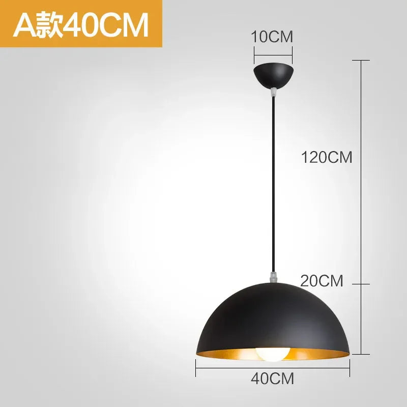 Afralia™ Nordic Vintage Industrial E27 Pendant Light Chandelier for Living Room and Kitchen