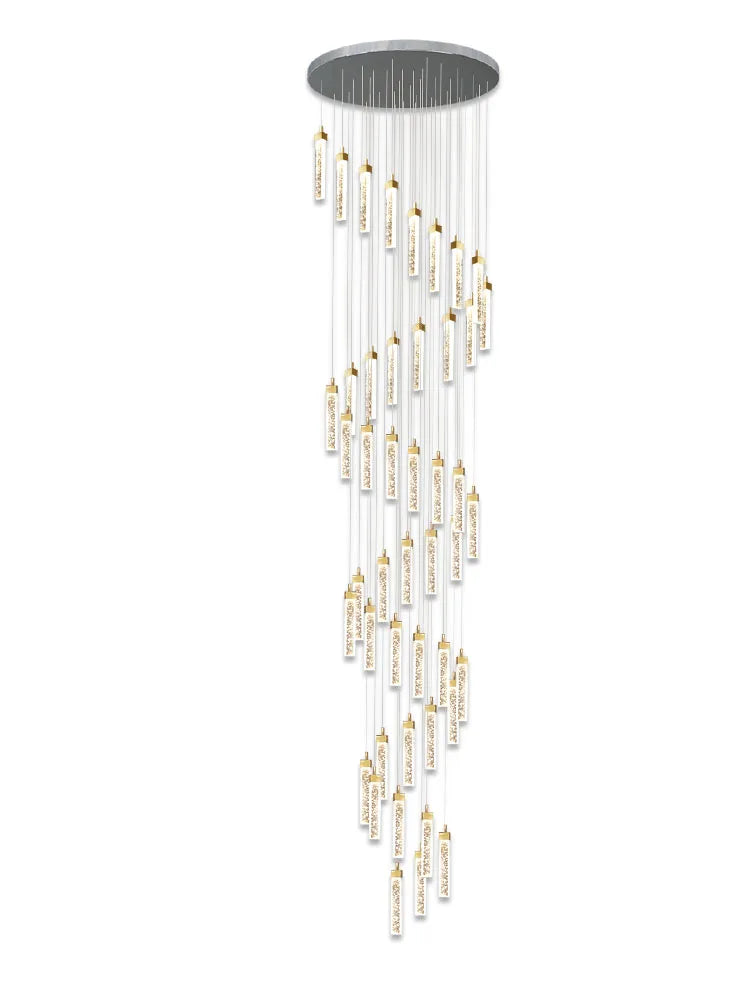 Afralia™ Crystal Ceiling Chandelier: Modern Nordic Design, Long Staircase Pendant Lamp