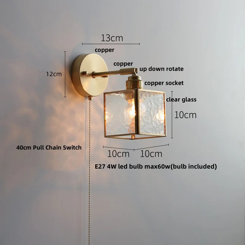 Afralia™ Modern White Glass Wall Sconce LED Lamp Rotates Up Down for Bathroom Stair Mirror
