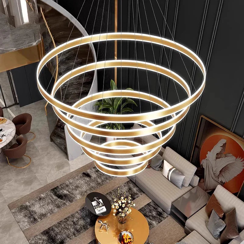 Afralia™ Nordic Home Decor Stair Chandelier Living Room Bedroom Dining Room Pendant Lights Ceiling Light Indoor Lighting