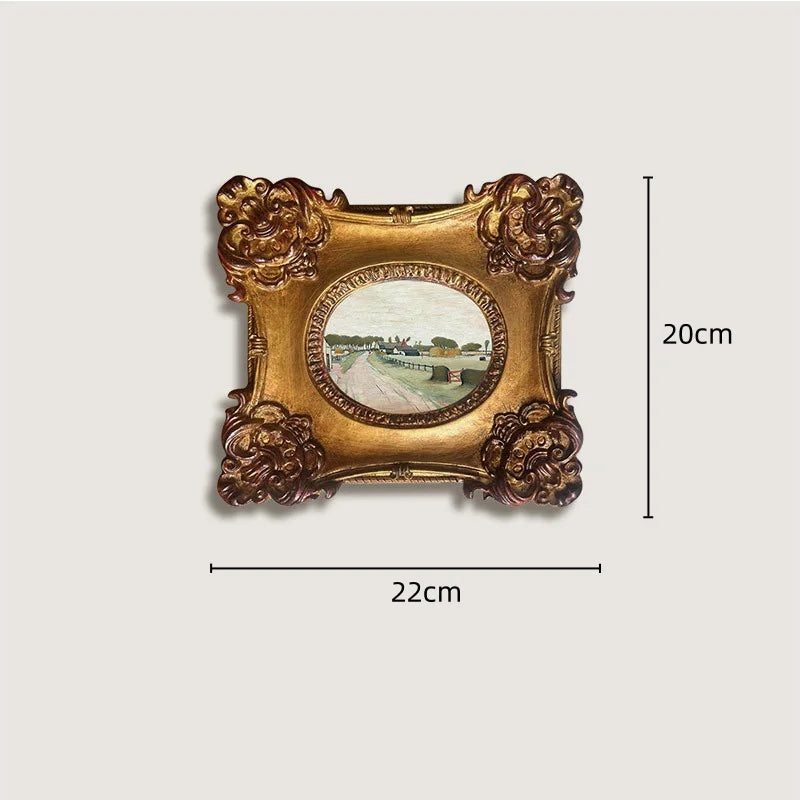 Afralia™ French Vintage Cupid Decorative Painting Set for Living Room Wall Decor