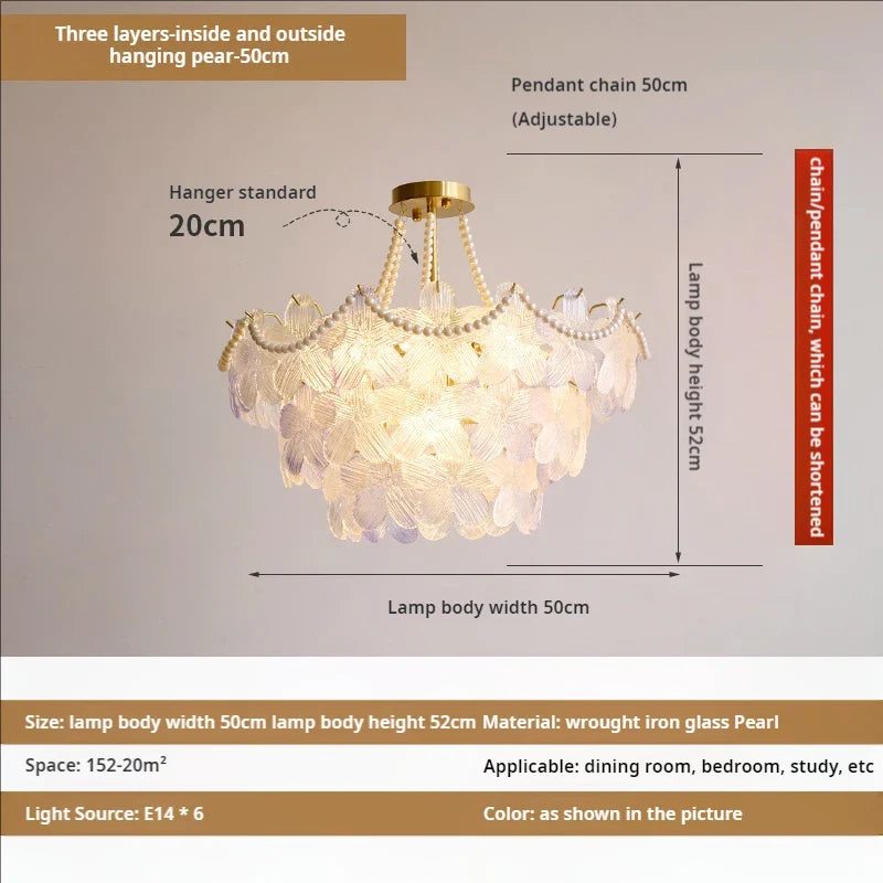 Afralia™ Leafless Crystal Chandelier: Modern French Living Room & Bedroom Lighting
