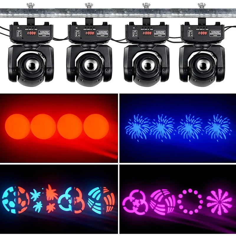 Afralia™ Big Dipper 10W Spot Light with Pattern Effects and DMX512 Control