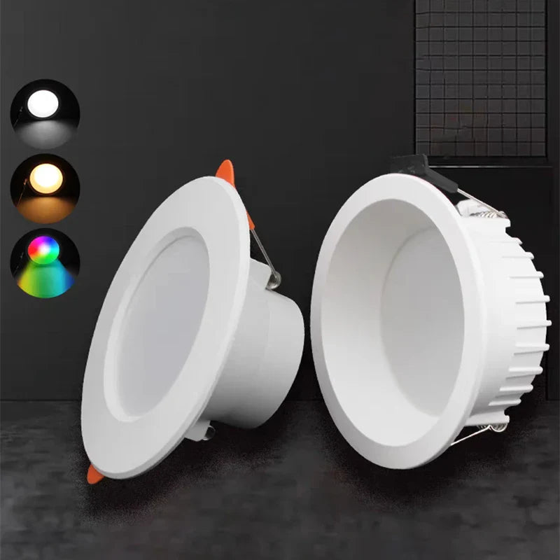 Afralia™ Dimmable RGB LED Downlight 10W/15W Ceiling Spot Light with Remote Control