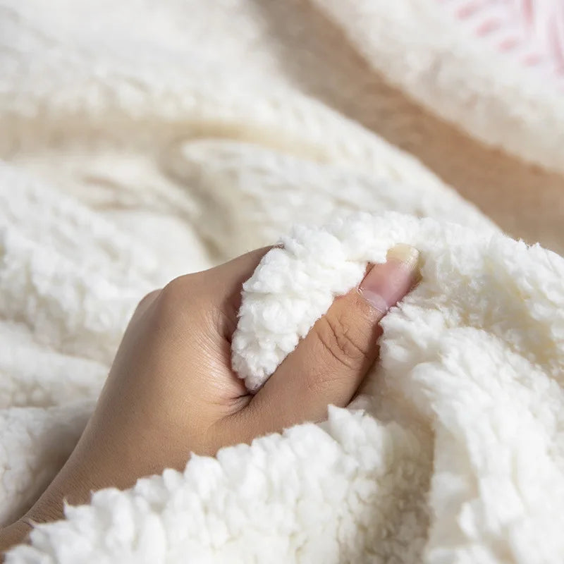 Afralia™ Cozy Nordic Wool Throw Blanket: Soft & Stylish for Office, Sofa, or Shawl