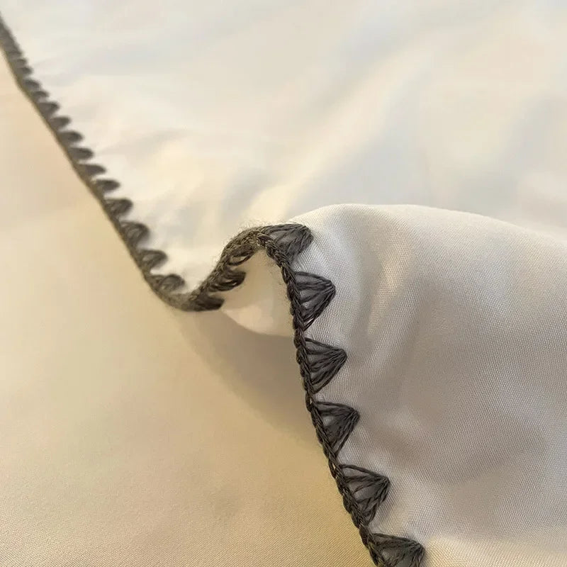 Afralia™ Embroidery Cooling Comforter, Queen Size, Soft & Breathable for Spring Summer