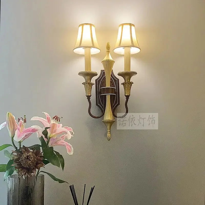 Afralia™ Copper Luxury Wall Lamp for Living Room and Corridor