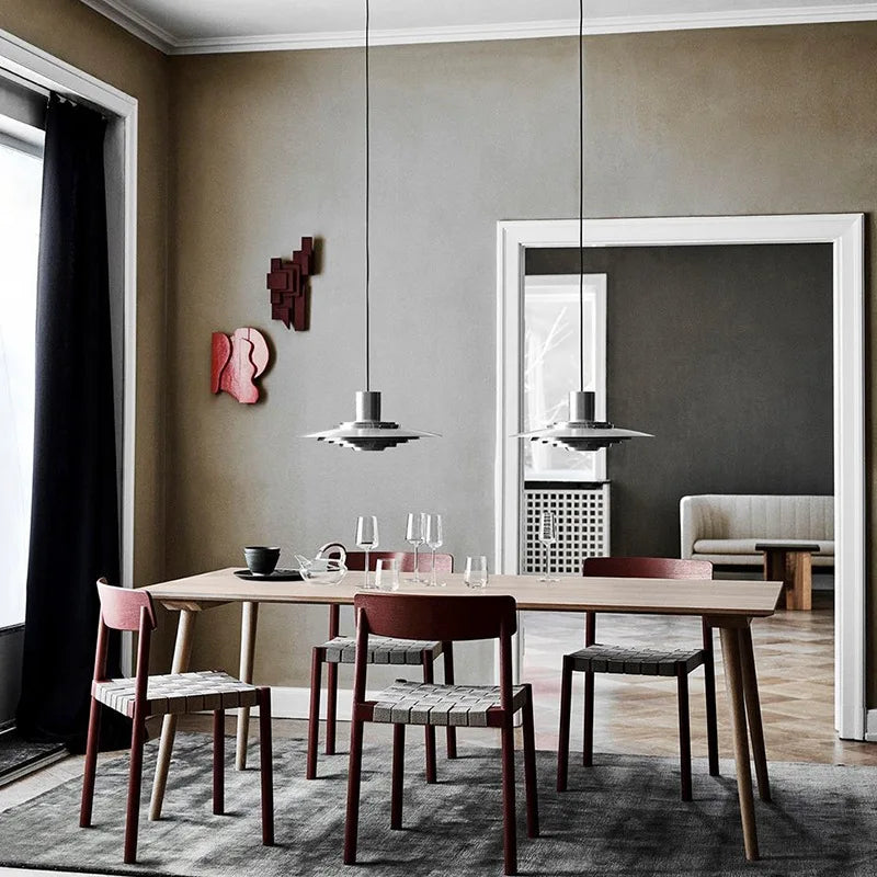 Afralia™ Metal Pendant Light with E27 Bulb for Dining Room and Kitchen