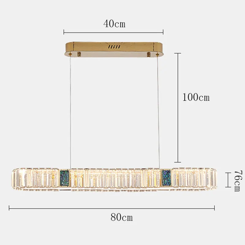 Afralia™ Crystal Pendant Chandelier for Home Decor, Luxury Lighting for Living Room, Bedroom, Kitchen