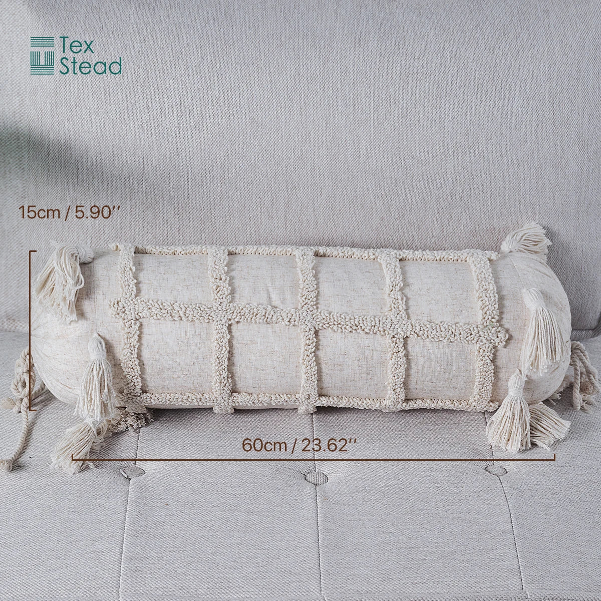 Afralia™ Boho Tufted Tassel Lumbar Throw Pillow