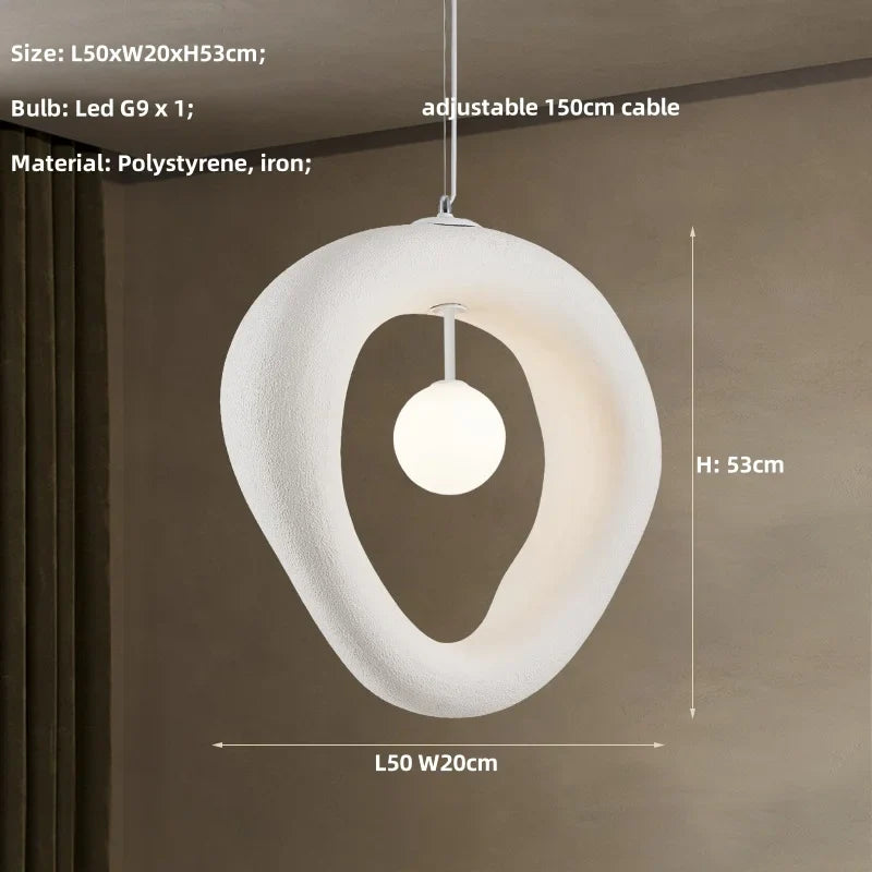 Afralia™ Wabi Sabi Chandelier | Nordic Dining Pendant Lights LED | Home Decor Hanging Lamp